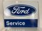 Large Enamel Ford Service Sign, 1950s 3