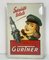 Tin Advertising Pin-Up Gurtner Bougies Sign, France, 1950s 1