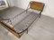 Oak and Metal Bed, 1950s 2