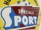 Double Sided Special Sports Renault Oil Enamel Sign, 1950s, Imagen 10