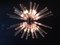 Murano Crystal Prism Sputnik Chandelier with 50 Pink Prisms, Italy, Imagen 12