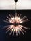 Murano Crystal Prism Sputnik Chandelier with 50 Pink Prisms, Italy, Image 15