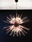 Murano Crystal Prism Sputnik Chandelier with 50 Pink Prisms, Italy, Imagen 15