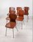 Chairs in Curved Wooden Design, 1950s, Set of 6 1