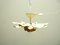 Shabby Chic Metal Flower Ceiling Lamp, 1960s, Image 5