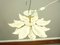 Shabby Chic Metal Flower Ceiling Lamp, 1960s 6