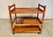 Danish Cherry Wood Bar or Serving Cart by Henning Korch for CFC Silkeborg, 1960s 4