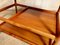 Danish Cherry Wood Bar or Serving Cart by Henning Korch for CFC Silkeborg, 1960s, Image 11