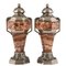 French Art Deco Marble and Bronze Urns, 1925, Set of 2, Image 1