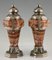 French Art Deco Marble and Bronze Urns, 1925, Set of 2 5