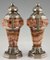 French Art Deco Marble and Bronze Urns, 1925, Set of 2 3