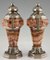 French Art Deco Marble and Bronze Urns, 1925, Set of 2, Image 3