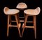 Rosewood High Stools by Erik Buch for Oddemse Maskinsnedkeri AS, Set of 3 3