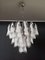 Vintage Italian Murano Glass Chandelier with 57 Lattimo Rondini Glasses, 1980s, Image 6