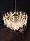 Vintage Italian Murano Glass Chandelier with 57 Lattimo Rondini Glasses, 1980s 13