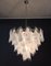 Vintage Italian Murano Glass Chandelier with 57 Lattimo Rondini Glasses, 1980s 14