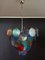 Space Age Murano Glass Chandelier with 57 Multicolored Glasses, 1980s 12