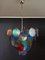 Space Age Murano Glass Chandelier with 57 Multicolored Glasses, 1980s, Image 12