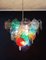 Space Age Murano Glass Chandelier with 57 Multicolored Glasses, 1980s 15