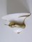 Large Cast Brass & Alabaster Snake Sconce or Wall Lamp, Italy, 1970s 3