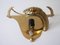 Large Cast Brass & Alabaster Snake Sconce or Wall Lamp, Italy, 1970s 18