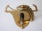Large Cast Brass & Alabaster Snake Sconce or Wall Lamp, Italy, 1970s, Immagine 18