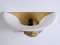 Large Cast Brass & Alabaster Snake Sconce or Wall Lamp, Italy, 1970s, Image 16
