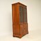 Antique Burr Walnut Bookcase on Cupboard, Immagine 8