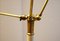 Mid-Century 3-Arm Floor Lamp in Brass and Aluminum, Italy, Immagine 6