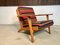 Poltrona GE-290 in quercia di Hans J. Wegner per Getama, Danimarca, anni '50, Immagine 22