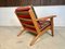 Danish GE-290 Plank Easy Chair in Oak by Hans J. Wegner for Getama, 1950s 4