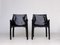 Leather 413 CAB Armchairs by Mario Bellini for Cassina, Set of 2 1