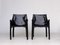 Leather 413 CAB Armchairs by Mario Bellini for Cassina, Set of 2, Image 1