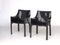 Leather 413 CAB Armchairs by Mario Bellini for Cassina, Set of 2 5