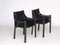 Leather 413 CAB Armchairs by Mario Bellini for Cassina, Set of 2 14