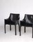 Leather 413 CAB Armchairs by Mario Bellini for Cassina, Set of 2, Image 13