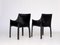 Leather 413 CAB Armchairs by Mario Bellini for Cassina, Set of 2 12