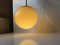 Bauhaus Yellow Opaline Glass Pendant Lamp from Lyfa, 1930s, Imagen 3