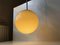 Bauhaus Yellow Opaline Glass Pendant Lamp from Lyfa, 1930s, Imagen 5
