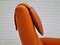 Reupholstered High-Backed Armchair in Wool, Denmark, 1960s, Image 4