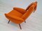 Reupholstered High-Backed Armchair in Wool, Denmark, 1960s, Immagine 8