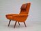 Reupholstered High-Backed Armchair in Wool, Denmark, 1960s 10