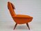 Reupholstered High-Backed Armchair in Wool, Denmark, 1960s, Image 3