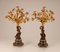 Antique French Napoleon III Figural Candelabras in Ormolu, Bronze and Marble Depicting Cupid or Cherub with Flowers, Set of 2 13