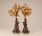 Antique French Napoleon III Figural Candelabras in Ormolu, Bronze and Marble Depicting Cupid or Cherub with Flowers, Set of 2 11