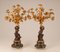 Antique French Napoleon III Figural Candelabras in Ormolu, Bronze and Marble Depicting Cupid or Cherub with Flowers, Set of 2 10