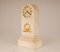 French Empire Bronze and White Marble Pendulum Mantel Clock, Early 19th Century 6