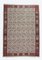 Mid-Century Handwoven Kilim Rug in Red and Gray Geometric Pattern, 1970s, Image 1