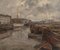 Gaston Haustraete (Brussels, 1878 - Elsene, 1949), Harbor View, Oil on Canvas, Immagine 1