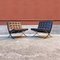 Mid-Century Modern Barcelona Armchairs by Ludwig Mies Van Der Rohe & L. Reich for Knoll Inc. / Knoll International, 1970s, Set of 2 4